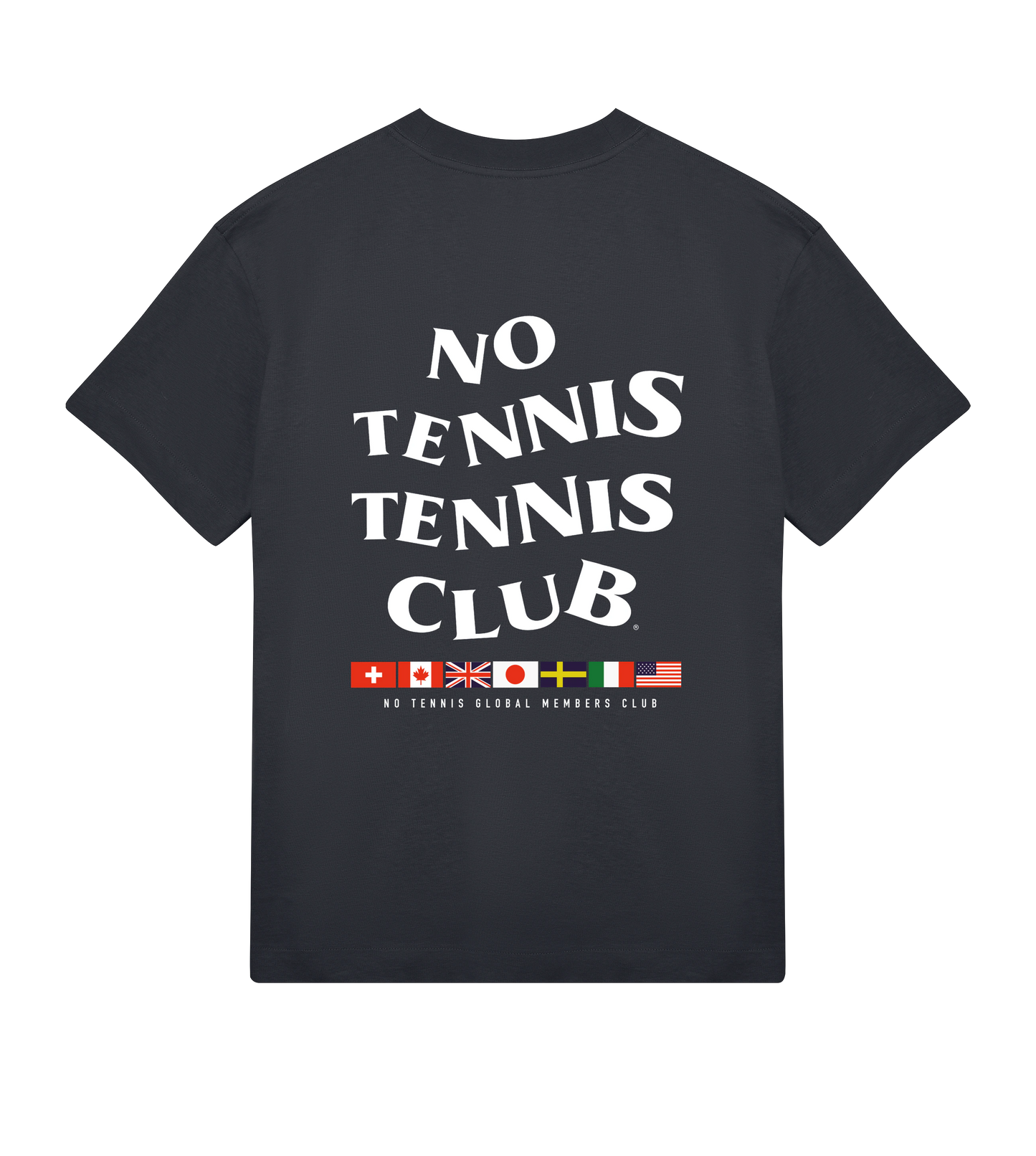 No Tennis Flag Tee Blk