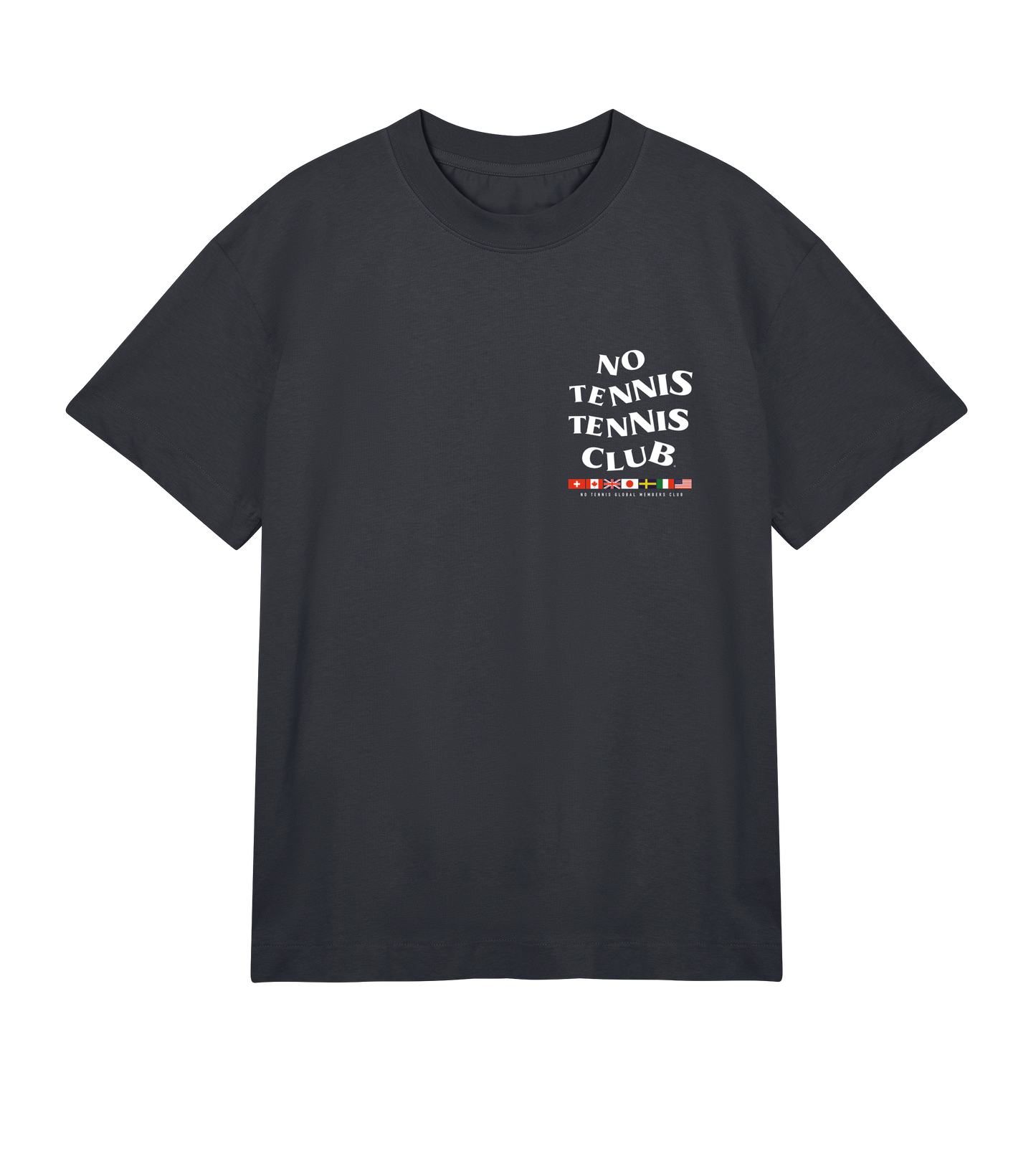 No Tennis Flag Tee Blk