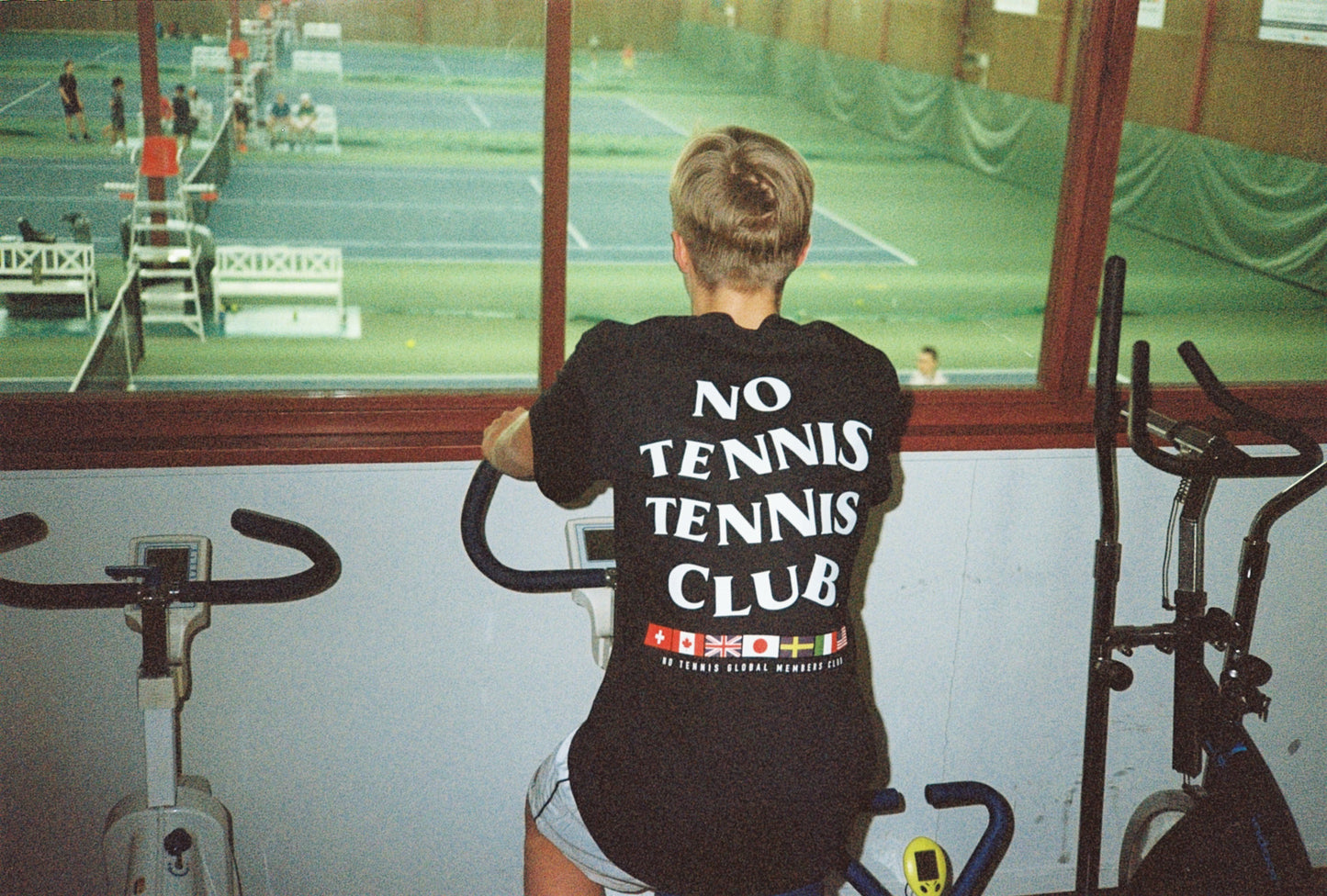No Tennis Flag Tee Blk