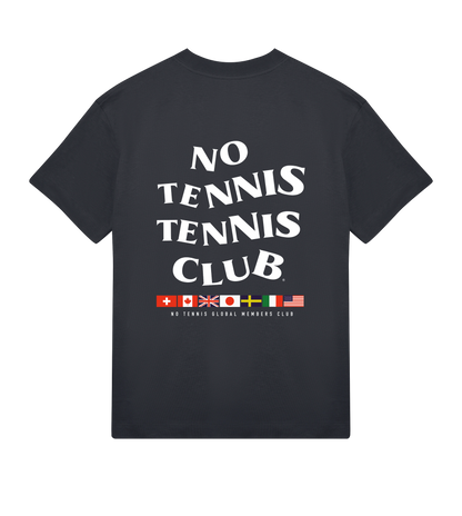 No Tennis Flag Tee Blk